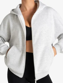 Core Zip Hoodie Grey Marl