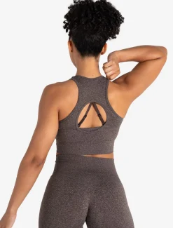 Form Seamless Crop Tank Brown Marl