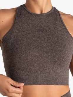 Form Seamless Crop Tank Brown Marl