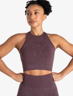 Form Seamless Crop Tank Cherry Marl