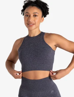 Form Seamless Crop Tank Navy Marl