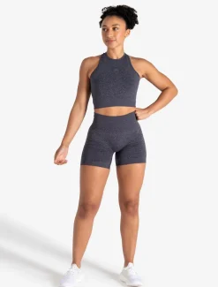 Form Seamless Crop Tank Navy Marl