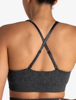 Form Seamless Sports Bra Black Marl