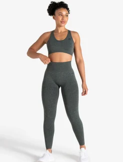 Form Seamless Sports Bra Green Marl