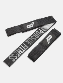 Gel Padded Lifting Straps Black.White