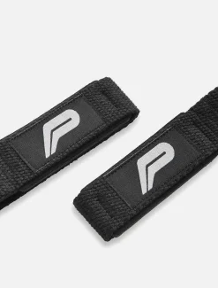 Gel Padded Lifting Straps Black.White