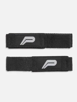 Gel Padded Lifting Straps Black.White