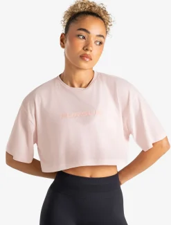 Graphic Crop T-Shirt Ballet Pink