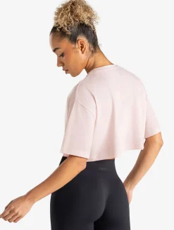 Graphic Crop T-Shirt Ballet Pink