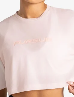Graphic Crop T-Shirt Ballet Pink