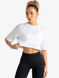 Graphic Crop T-Shirt White