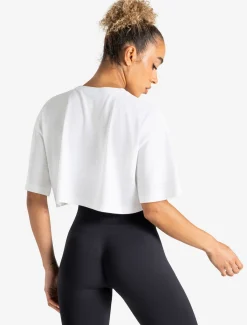 Graphic Crop T-Shirt White