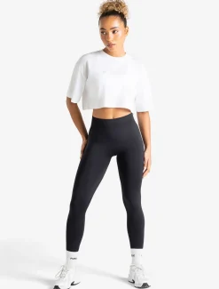Graphic Crop T-Shirt White