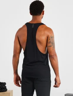 Graphic Stringer Vest Black