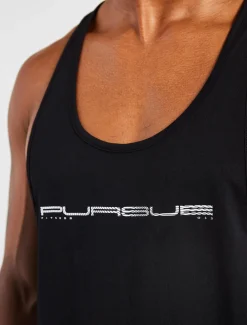 Graphic Stringer Vest Black