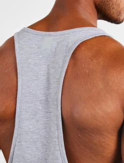 Graphic Stringer Vest Grey Marl