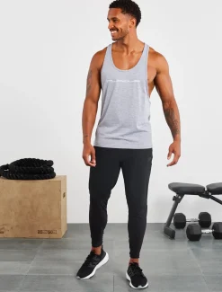 Graphic Stringer Vest Grey Marl