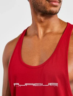 Graphic Stringer Vest Maroon