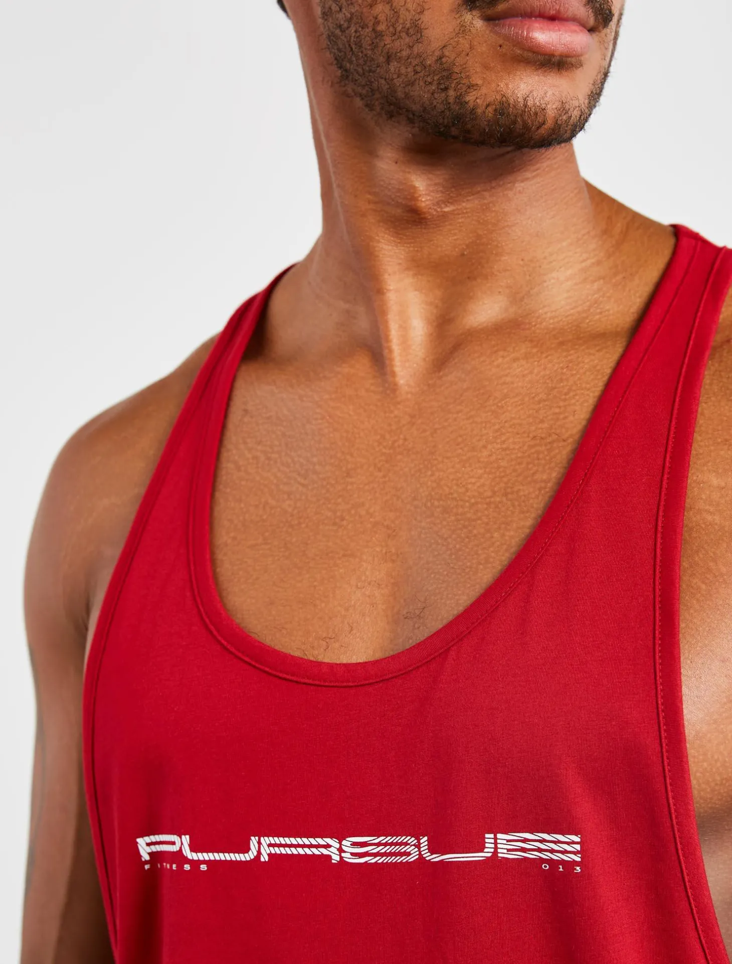 Graphic Stringer Vest Maroon