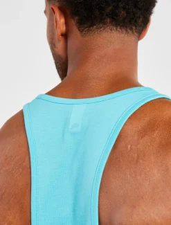 Graphic Stringer Vest Sky Blue