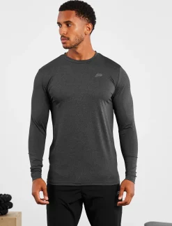 Hybrid Everyday Long Sleeve Black Marl