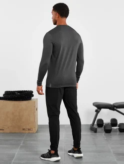 Hybrid Everyday Long Sleeve Black Marl