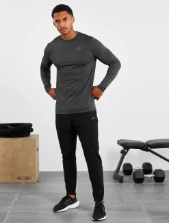 Hybrid Everyday Long Sleeve Black Marl