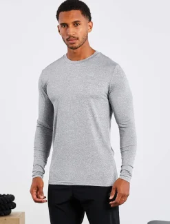 Hybrid Everyday Long Sleeve Grey Marl