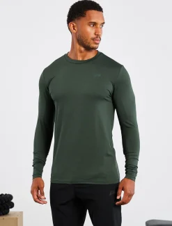 Hybrid Everyday Long Sleeve Olive Marl