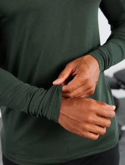 Hybrid Everyday Long Sleeve Olive Marl
