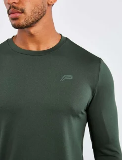 Hybrid Everyday Long Sleeve Olive Marl