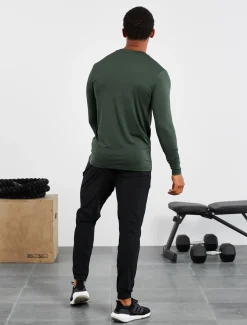 Hybrid Everyday Long Sleeve Olive Marl