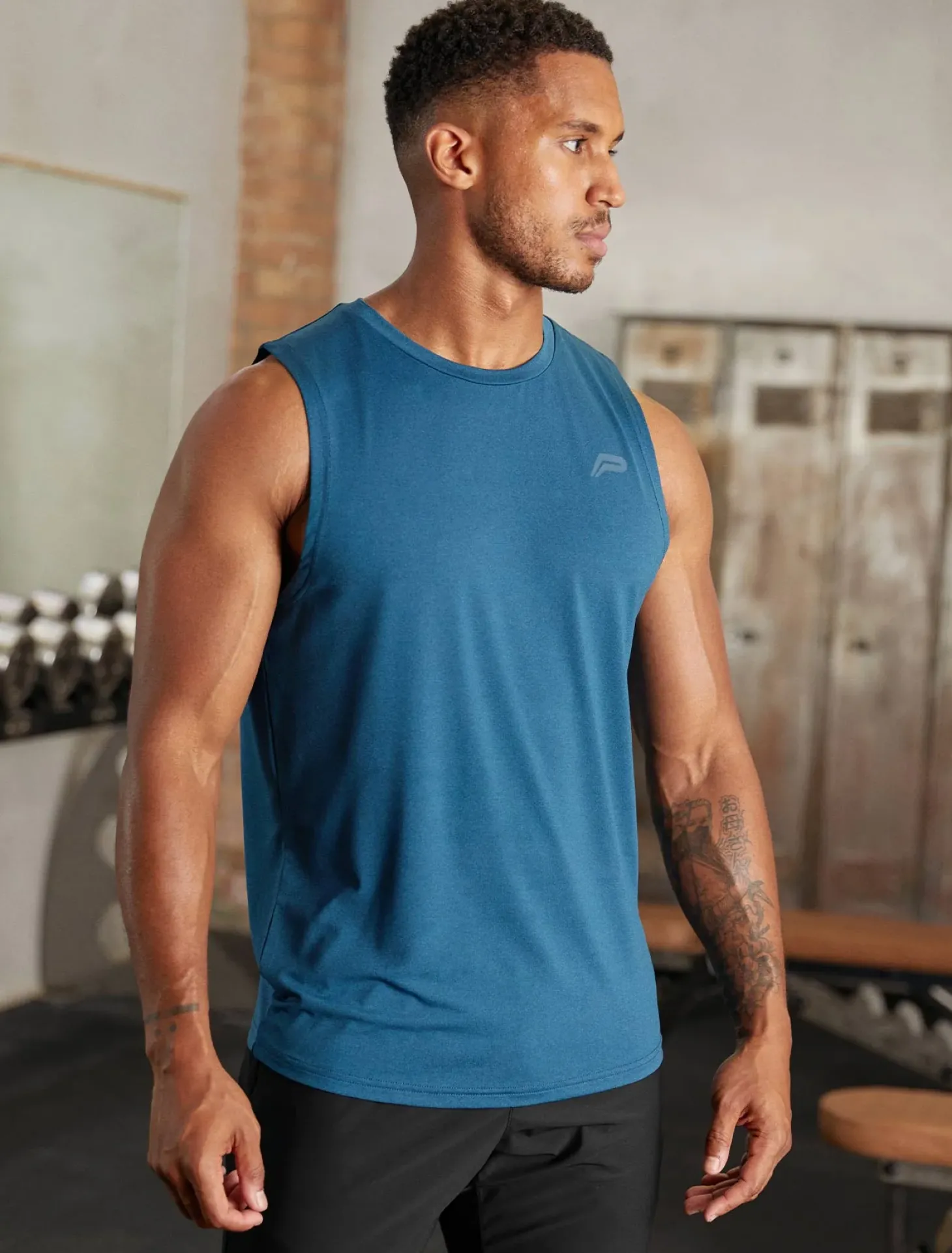 Hybrid Everyday Tank Blue Marl