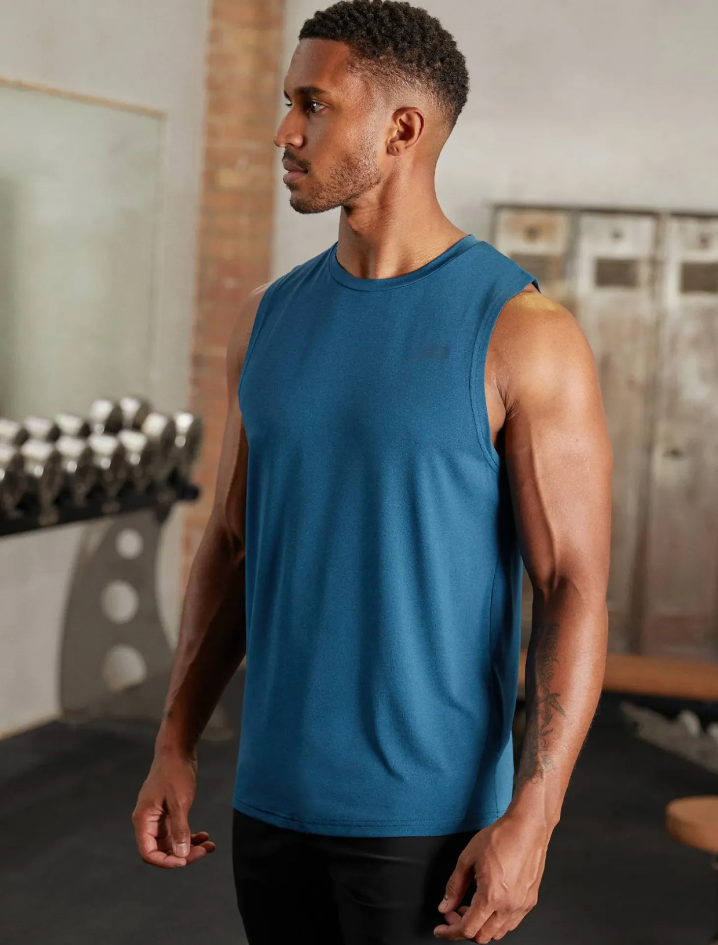 Hybrid Everyday Tank Blue Marl