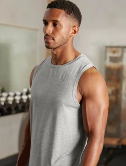 Hybrid Everyday Tank Grey Marl