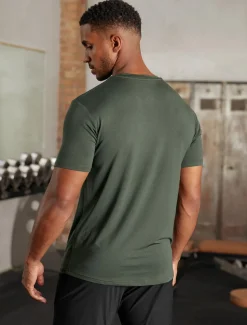 Hybrid Everyday T-Shirt Olive Marl
