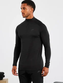 Hybrid Everyday 1/4 Zip Black