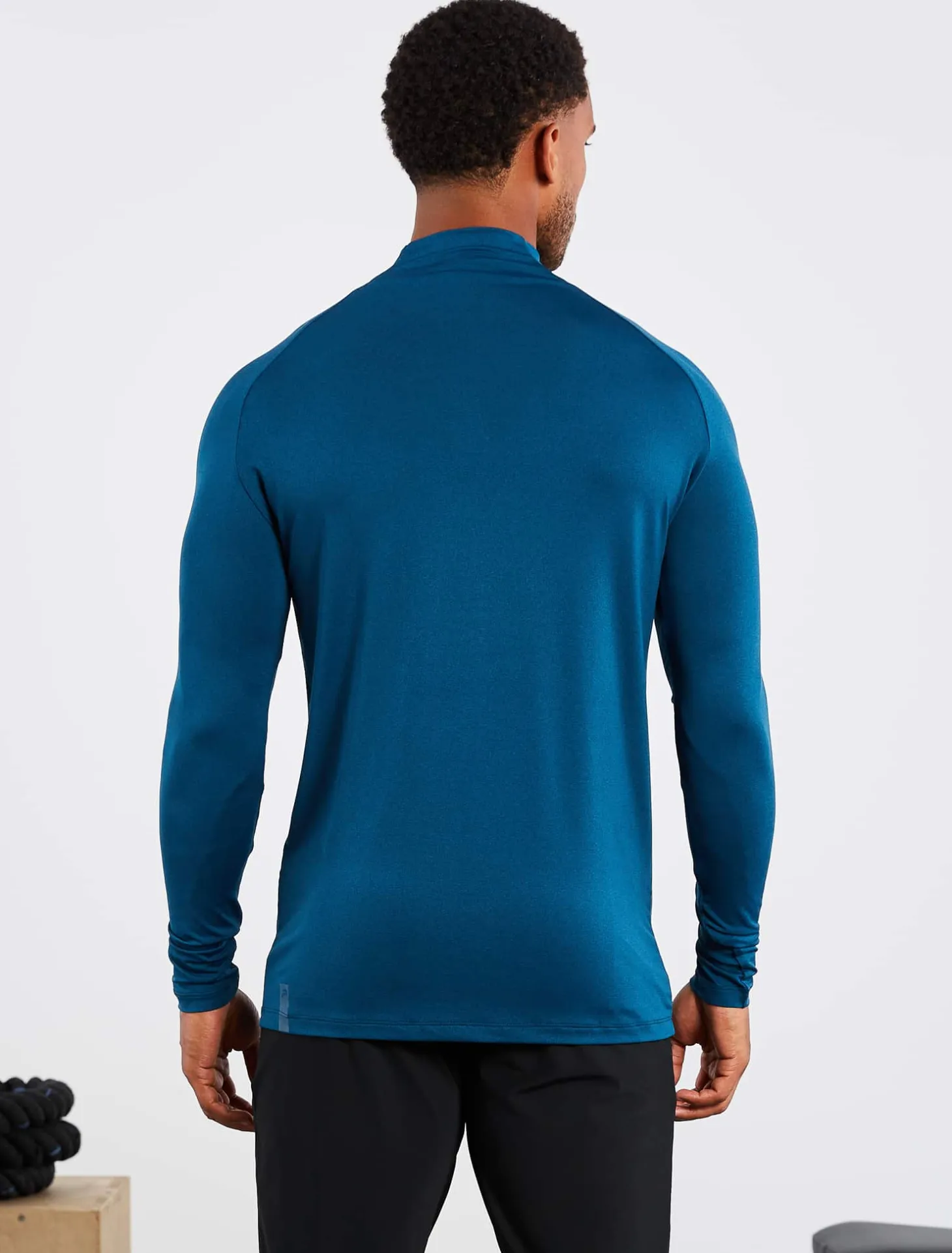 Hybrid Everyday 1/4 Zip Blue Marl