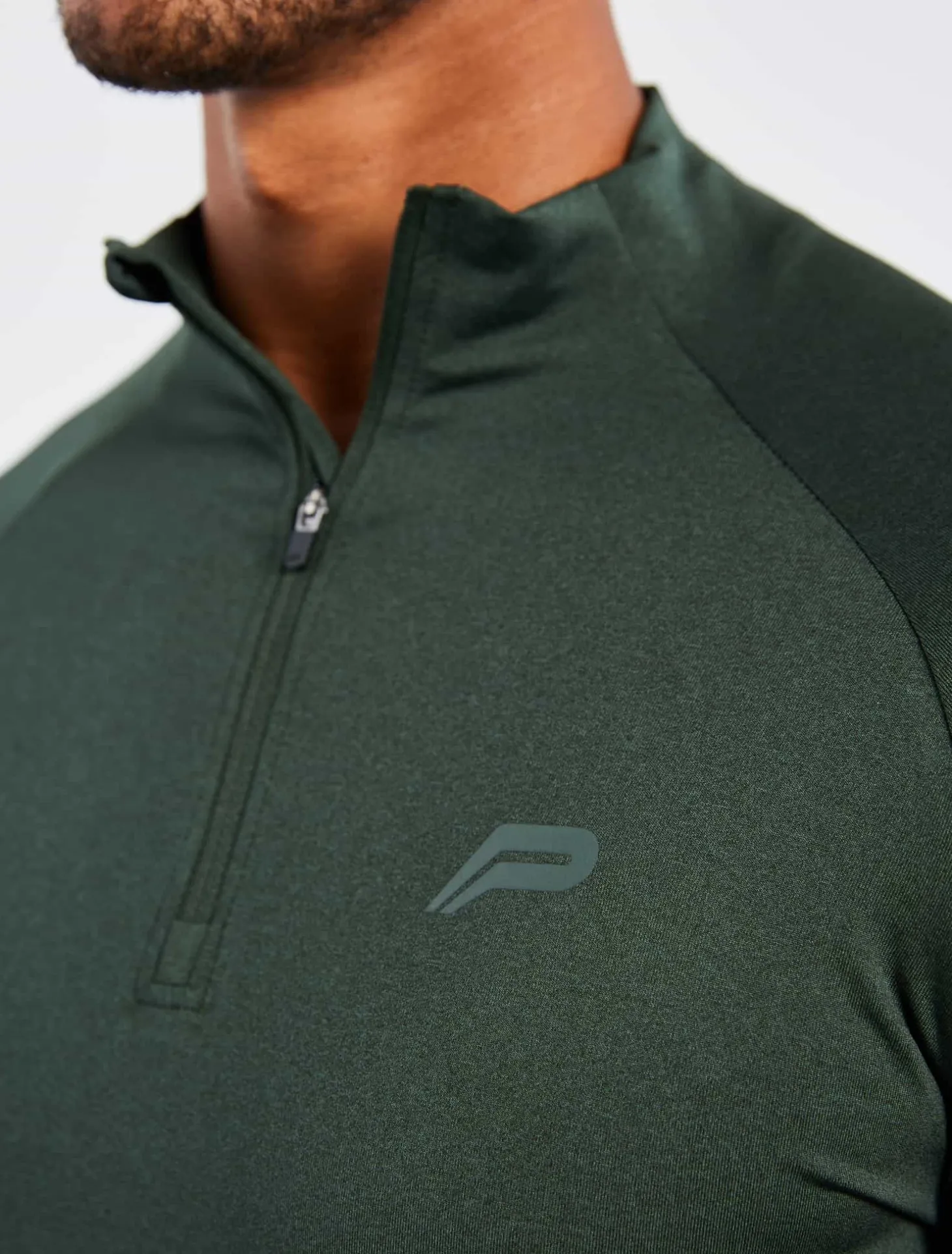 Hybrid Everyday 1/4 Zip Olive Marl