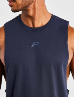 Icon Drop Arm Tank Navy