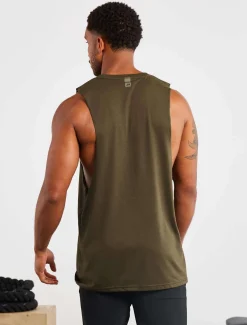Icon Drop Arm Tank Olive