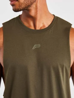 Icon Drop Arm Tank Olive