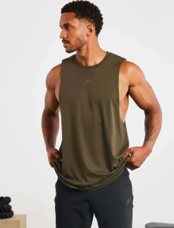 Icon Drop Arm Tank Olive