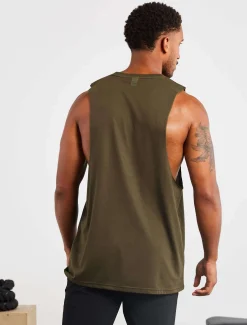 Icon Drop Arm Tank Olive