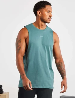 Icon Drop Arm Tank Teal