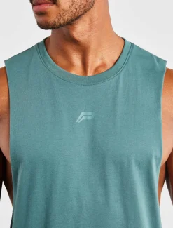 Icon Drop Arm Tank Teal