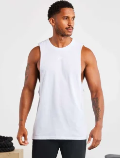 Icon Drop Arm Tank White