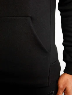 Icon Tapered Hoodie Black
