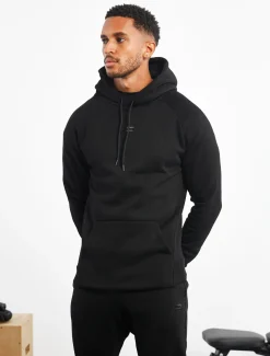Icon Tapered Hoodie Black