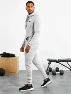 Icon Tapered Joggers Heather Grey